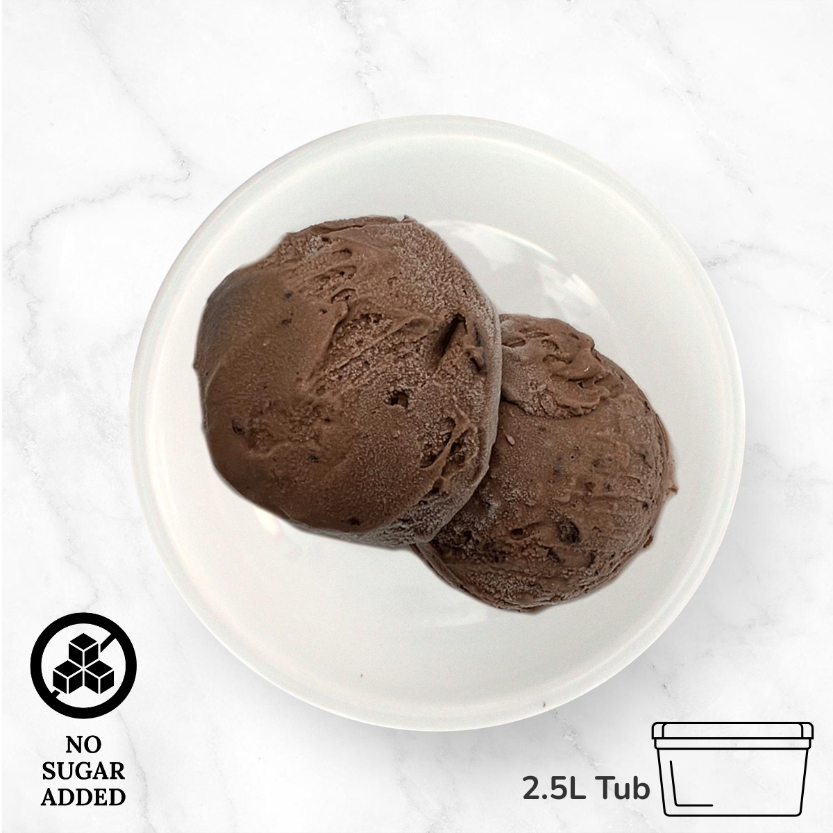 Dark Chocolate (NSA) Gelato 2.5L Tub