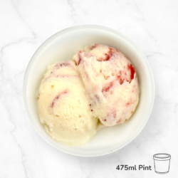 Elegant Strawberry Cheesecake Gelato