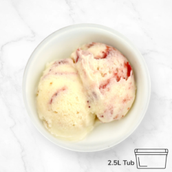 Elegant Strawberry Cheesecake Gelato 2.5L Tub