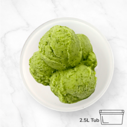 Round Spinach Gelato 2.5L Tub